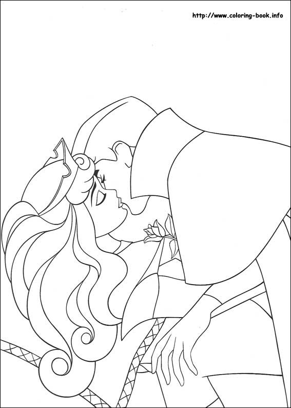 Sleeping Beauty coloring picture